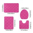 thumbnail image 6 of Muecwrye 4PCS Bathroom Rug Sets, Bathroom Accessories Clearance! U-Shaped Contour Toilet Rug, Soft Comfortable Water Absorption Non-Slip Bath Mat, Shower Mat for Floor, Room Door Mat, 6 of 6