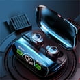 thumbnail image 3 of Herunwer Wireless Bluetooth 5.2 Earbuds with LED Display Charging Case, IPX7 Waterproof, 3 of 9