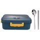 thumbnail image 1 of Fiambrera Caja de almacenamiento de alimentos Accesorios de cocina Fiambrera de PP de tres rejillas con cuchara + palillos (20*13*7 cm) Azul oscuro Sailing Electrónica, 1 of 5