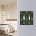 thumbnail image 4 of Yayeee Toggle Light Switch Wall Plate 2-Gang 4.56"x4.48" Decorative Outlet Cover, Hand Drawn Christmas Trees, 4 of 7