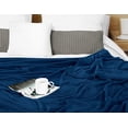 thumbnail image 5 of Blanket Utopia Bedding, forro polar de franela, azul marino, California King, 5 of 5