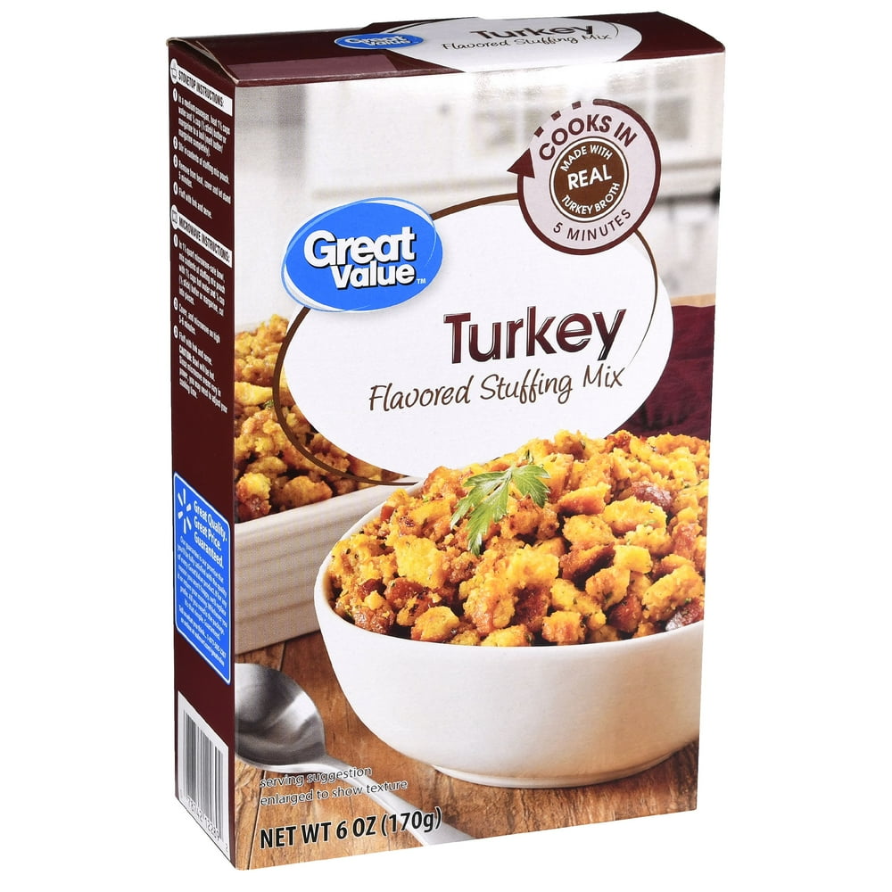 Great Value Turkey Flavored Stuffing Mix, 6 oz