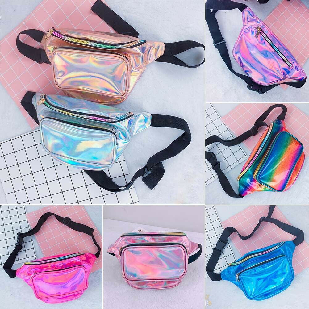 Play Tailor Mermaid Sequin Fanny Pack for Women Flip Sequin Waist Bag Bum Bags with PU Leather Quality Enhanced Edition 