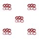 thumbnail image 2 of Eigraketly CANSUCC - Juego de 6 arandelas para auriculares de bicicleta, portátiles, profesionales, reemplazables, para horquilla delantera, espaciador, Type2 NO2 Eigraketly CBP494633, 2 of 5