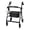 Black, variant on McKesson Rollator Walker with Seat - Lightweight, Aluminum Walker with Wheels, 1 Ct