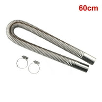 1 Pcs 60cm Stainless Steel Exhaust Hose Exhaust Pipe, Exhaust Hose for Power Generator, Exhaust Pipe Auxiliary Heater