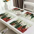 thumbnail image 2 of Ensemble de 4 Napperons en Polyester Lavables pour Décoration de Table de Noël par Suige Home, 2 of 6