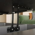 thumbnail image 4 of Hassch Modern Lift-Top Coffee Table with Hidden Storage Compartments, Rustic Home Accent Table for Living Space, 42.52"L x 27.17"W x 13"-18.9"H, Black, 4 of 6