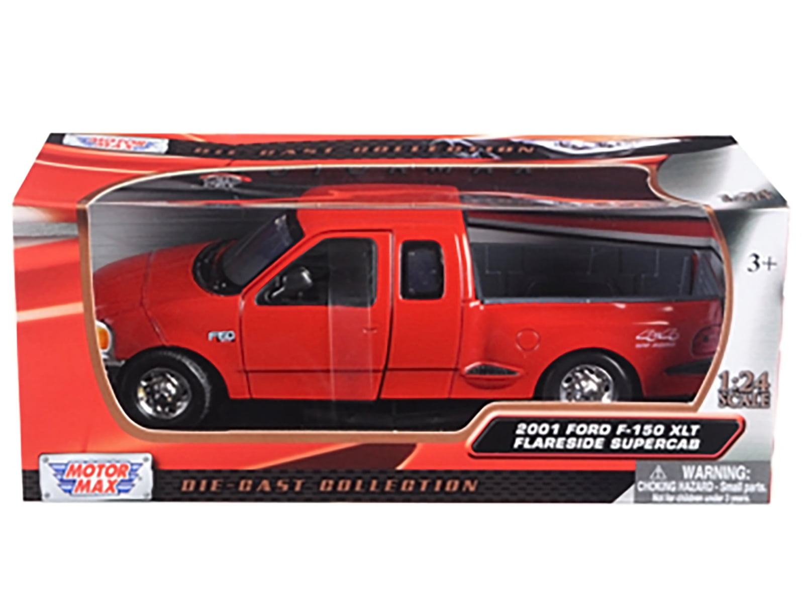 2001 Ford F-150 XLT Flareside Supercab Pickup Truck Red 1/24