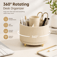 thumbnail image 3 of 360 Degree Rotating Desk Organizer for Pen and Pen Holder for Office Storage, and Home, Round, 3 of 7