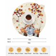 thumbnail image 6 of 15 Inch Round Placemats Set of 6, Gnomes Pumpkin Fall Non Slip Heat Insulation PP Table Mats, Maple Leaves Thanksgiving Branches Washable Place Mats for Kitchen Dining Party Table Decor, 6 of 7