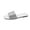 White, variant on Anuirheih Slip on Sandals Women,Summer New Fashion Sequin Women's One Line Slippers Flat Sandals(Black)