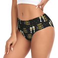 thumbnail image 2 of Balery Happy New Year Ropa Interior de Algodón para Mujer con Dibujo – Braguitas Cómodas y Elásticas, Estilo Clásico-X-Small, 2 of 6