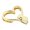 Gold, variant on Tibvox Heart Shape Bag Clasp Metal Bag Lock Clasp Fashion Bag Closure Bag Accessories