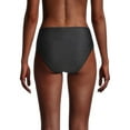 thumbnail image 3 of DKNY BLACK ​High Rise Cheeky Bikini Swim Bottom, US Small, 3 of 4