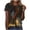 A150 Multicolor, variant on Ichuanyi Halloween Printed Shirts for Women Funny Graphic Round Neck Short Sleeved T-Shirts Novelty Horror Tee Casual Athletic Tops