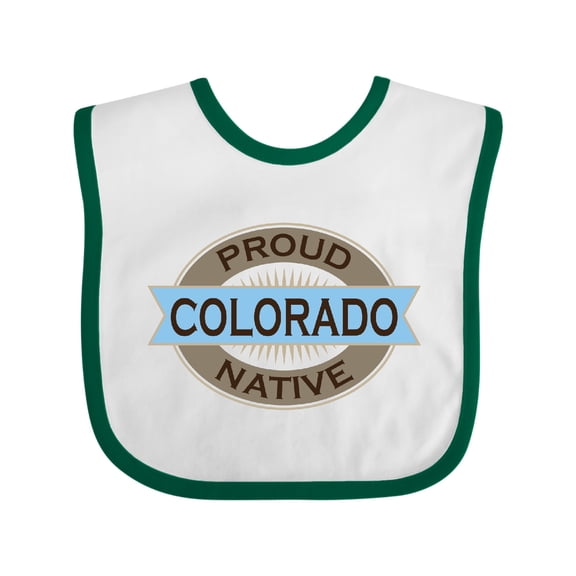 Inktastic Proud Colorado Native Boys or Girls Baby Bib