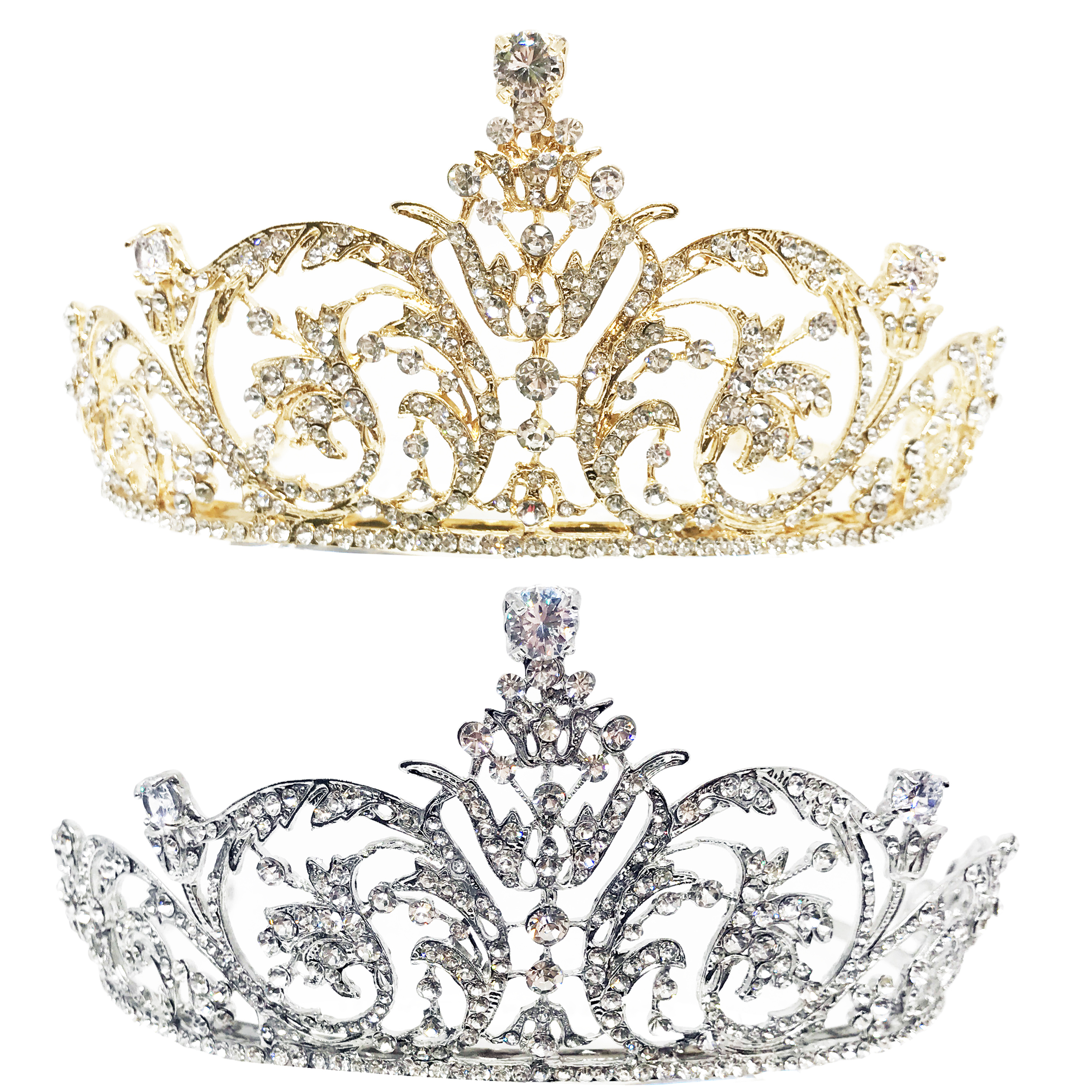 Minutes Til Midnight Rhinestone Tiara by Kate Marie