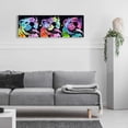 thumbnail image 6 of Epic Art '3 Bulldogs' by Dean Russo, Acrylic Glass Wall Art, 48"x16", 6 of 8