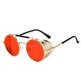thumbnail image 2 of 2025 European and American Steampunk Sunglasses for Women Side Wind Blocking Mesh Sunglasses Flip Cover Round Metal Sunglasses for Men, 2 of 9