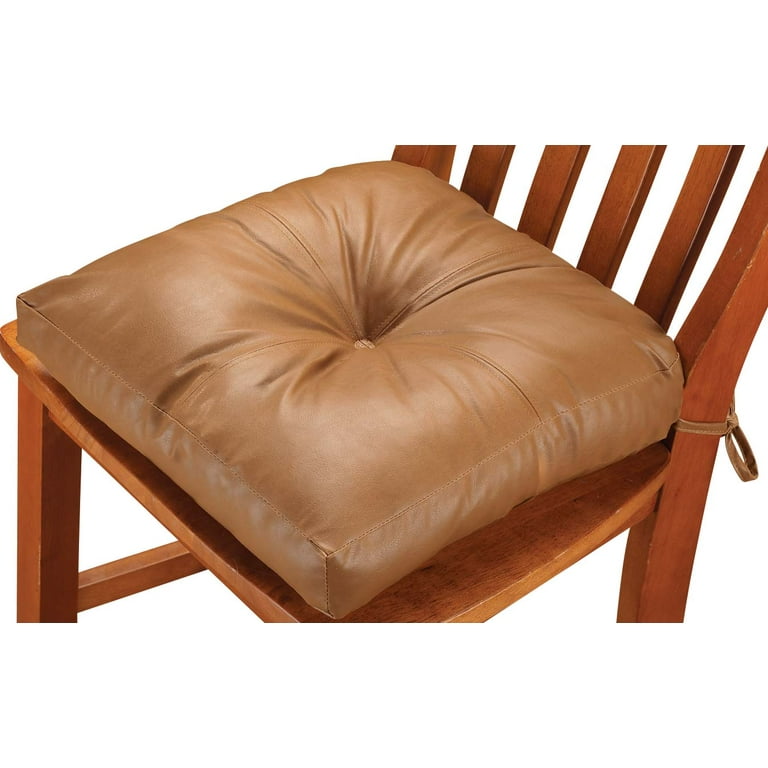 Leather Chair Pad Sweet Home Collection Faux Leather Memory Foam