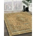 thumbnail image 2 of Ahgly Company Indoor Round Abstract Light Brown Abstract Area Rugs, 7' Round, 2 of 6