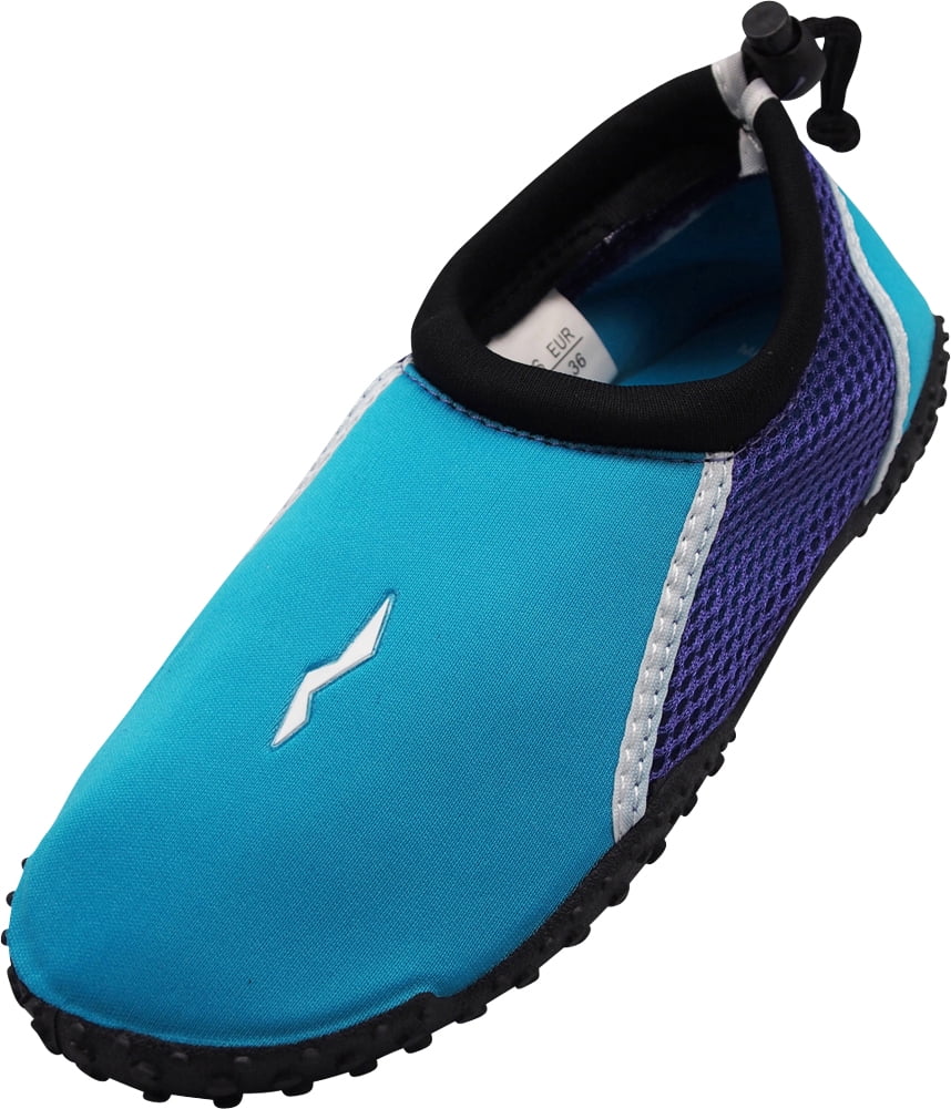 Norty Women's Water Shoes Aqua Socks Beach Pool Yoga Exercise Slip On ...