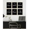 thumbnail image 3 of Drsoum Motivational Artwork Prints Geometric Wall Decor inspirational wall art Decor Canvas Prints Ready To Hang for Bedroom 8x10in6pcs Natural Framed, 3 of 5