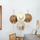thumbnail image 5 of Organizador de sombreros y bufandas de estilo nórdico, estilo bohemio, de algodón, para colgar en la pared, con tapiz de macramé, 5 of 6