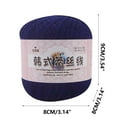 thumbnail image 2 of Hwkond Multicolor Yarn Up to 50% off Lace Thread DIY Woven Mercerized kid Fine Thread Crochet Yarn,(Navy), 2 of 5