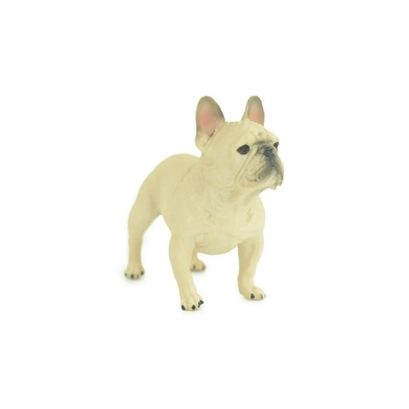 French Bulldog, Frenchie, Hand Painted, Educational, Museum Quality, Rubber Canine, K9, Realistic, Diorama, Figure, Toys, Kids, Gift, 3 Inches. CH853 BB198