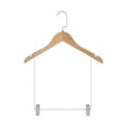 thumbnail image 3 of Perchas de madera para abrigos, armario, organizador de ropa, antideslizante, duradero, con ranuras para los hombros, gancho giratorio de 360 grados, para ropa de mujer SM SunniMix percha para pantalones, 3 of 8
