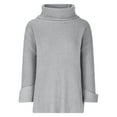 thumbnail image 5 of IROINNID Reduced Womens Sweater Turtleneck Pullover Sweater Solid Color Leisure Mid-Length Long Sleeve Autumn and Winter High Collar Sweater Tops, 5 of 6