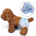 thumbnail image 3 of Pet Dog Soft Diapers Dog Diapers Puppies, With Tail Hole For Pets Cute Bowknot Dog Physiological Pants - Blue, 3 of 6