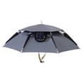 thumbnail image 5 of Solar Fan Umbrella Hat, Double-Layer UV Protection Waterproof Cap for Fishing Beach Hiking Camping(Gray,One Size), 5 of 7