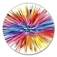 thumbnail image 1 of Designart 'Color Explosion ' Modern wall clock, 1 of 2