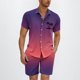 thumbnail image 2 of Mens Camisas de Manga Larga Casual Elegante Cuadrado Girar Hacia Abajo Cuello Botón Blusa, Verano de Spandex, 2 of 9