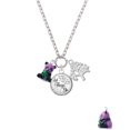 thumbnail image 2 of Delight Jewelry Resin Purple Panda Bear Let Things Go Fall Zoey Charm Necklace, 28", 2 of 4
