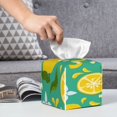 thumbnail image 6 of Gukieu fruits Print Leather Tissue Box, PVC Waterproof Velcro Opening and Closing Square Tissue Box Holder, Suitable for Home and Office Decoration, 6 of 7