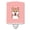 Pink, variant on Caroline's Treasures BB1163CNL Checkerboard Blue Shiba Inu Ceramic Night Light, 6x4x3", multicolor