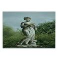 thumbnail image 3 of Architecture Cutting Board, Sculptured Greenery on the Grounds of Achillion Palace Corfu Island, Decorative Tempered Glass Cutting and Serving Board, Small Size, Green Beige, by Ambesonne, 3 of 5