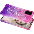 thumbnail image 4 of Case for Galaxy A26 5G,Flowing Bling Liquid Gradient Sparkle Moving Glitter Quicksand Waterfall Anti-Fall Girls Women Protect Phone Case for Samsung Galaxy A26 5G (Pink/Purple), 4 of 14