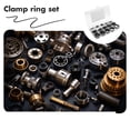 thumbnail image 4 of KAKOWELY retaining rings 320pcs Retaining Rings Snap Rings Assortment Kit External Retaining Rings Convenient Retaining Rings Retaining C-Clamps Small Clips Retainer Ring Clamps, 4 of 5