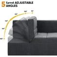 thumbnail image 4 of Sofa Bed Sleeper Chair, 4-in-1 Convertible Sofa Bed with Adjustable Backrest, Compact Design for Living Room, Apartments & Office (Dark Grey), 4 of 7