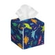 thumbnail image 1 of Balery Dinosaurs Adventure Porta Pañuelos de Cuero con Estampado – Funda Moderna Cuadrada para Caja de Pañuelos, Dispensador 5x5x5'', 1 of 7