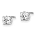 thumbnail image 2 of Leslie's 14k White Gold CZ Stud 5.0mm Earrings, 2 of 2