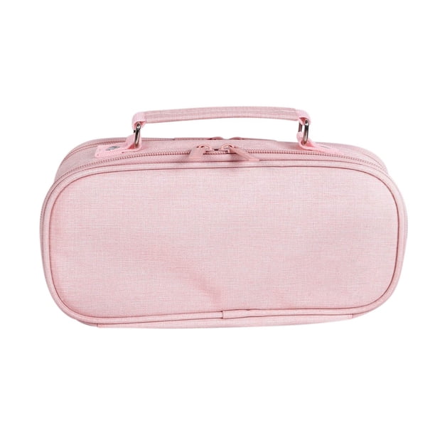 Portable Large Capacity Pen Bag Wholesale Multi-layer Cloth Stationery Bag Double Zipper Multi-functional Student Pen Case