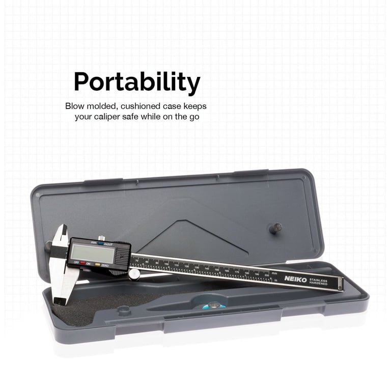 NEIKO 8” Digital Caliper | Large Display | 0-8 Inches | Inch