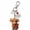 C, variant on CaiTeLin Highlands Bull Month Keychain, Remind You Of The Power Of Silence Every Day, Animal Charm Accessory for Keys, Bag, Backpack
