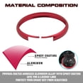 thumbnail image 6 of Xotic Tech Red Aluminum Alloy Remote Control Key Cover Ring Rim Surrounding Compatible with Mini Cooper JCW R55 R56 R57 R58 R59 R60 R61, 6 of 8